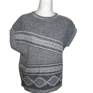 Fisherman Out of Ireland Geelong Lambswool Knit Sweater S Made Ireland